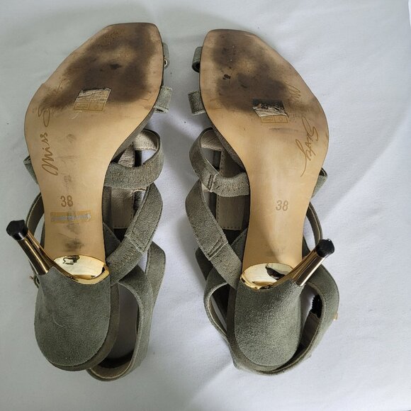 Vintage Miss Sixty Suede and Sequin Y2K Heels Size EU 38 - Picture 9 of 10